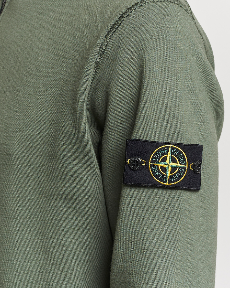 Mies | Puserot | Stone Island | Garment Dyed Cotton Half Zip Musk