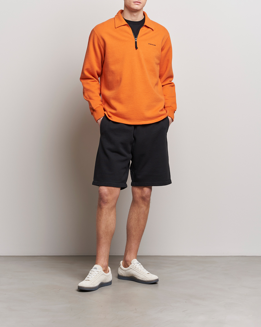 Mies | Shortsit | Stone Island | Heavy Cotton Fleece Sweatshorts Black