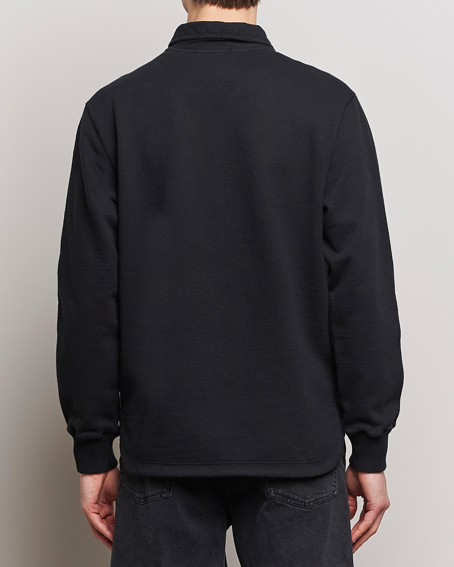Mies | Puserot | Stone Island | Heavy Cotton Fleece Half Zip Sweatshirt Black