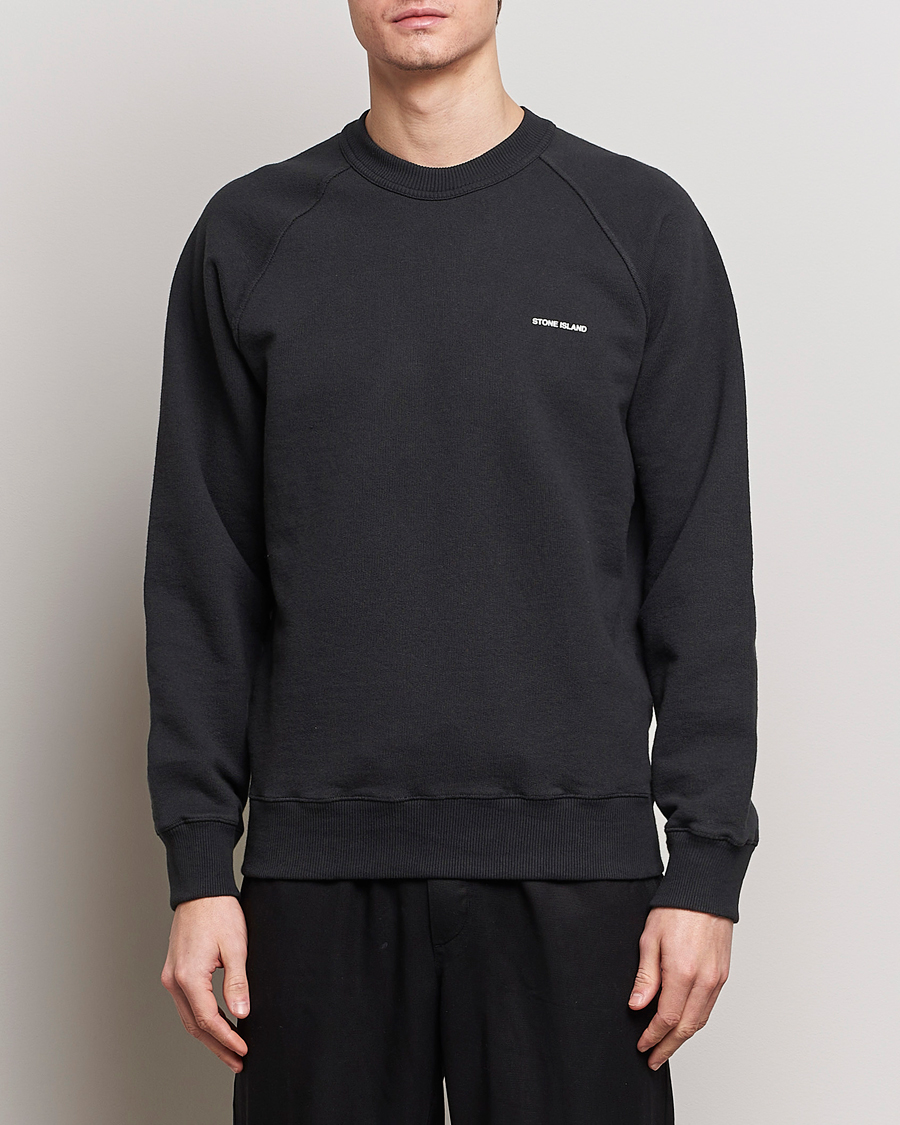 Mies | Vaatteet | Stone Island | Heavy Cotton Fleece Sweatshirt Black
