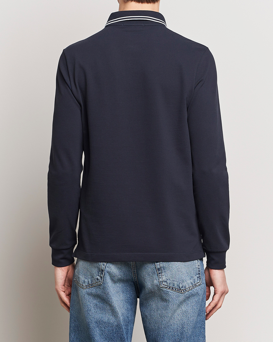Mies | Puserot | Stone Island | Organic Cotton Stretch Pique Navy Blue