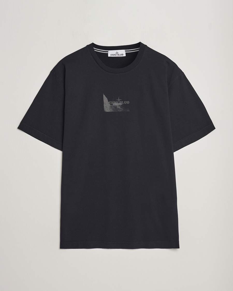 Mies | T-paidat | Stone Island | Reflective Two Print Cotton T-Shirt Black