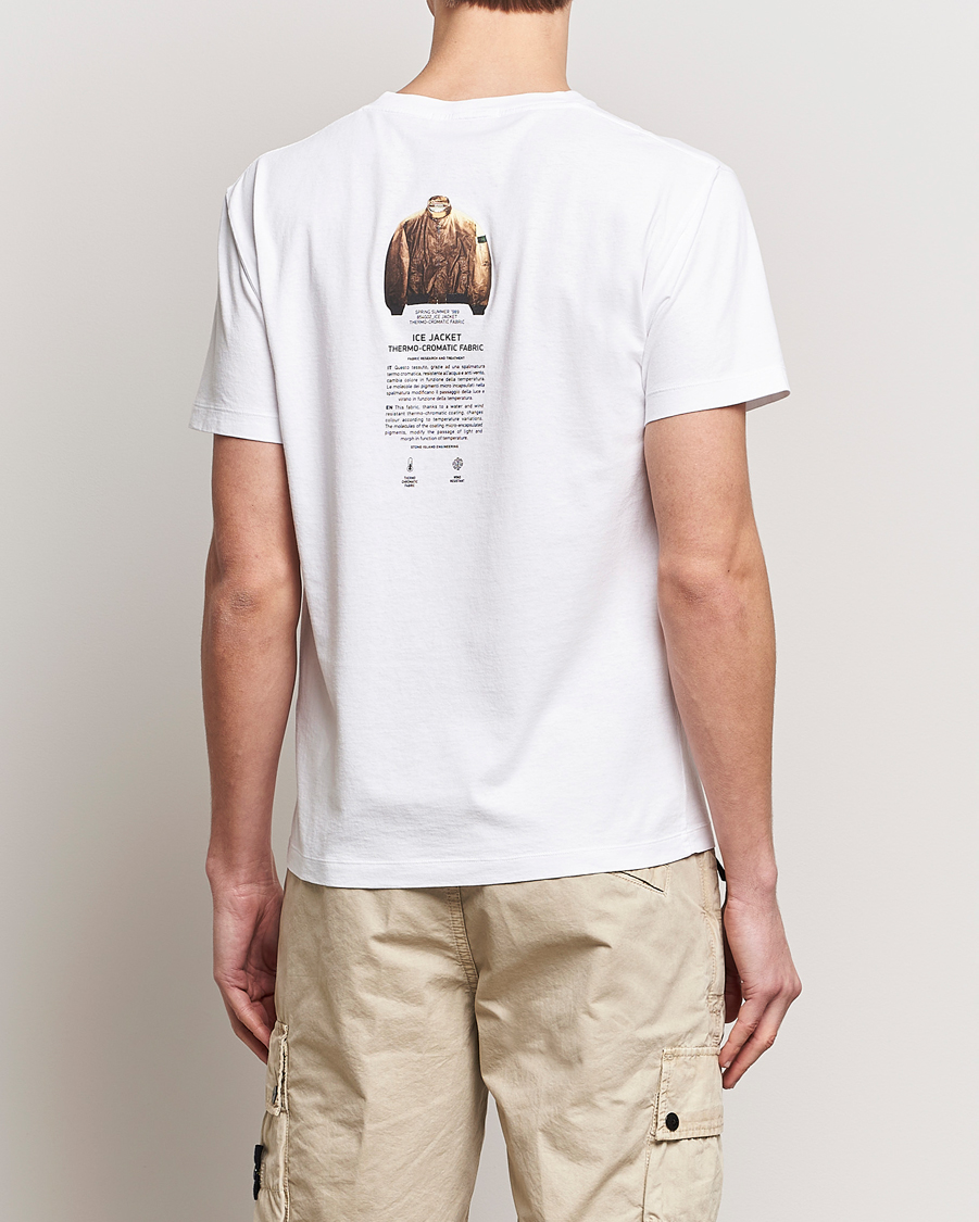 Mies | T-paidat | Stone Island | Archivio Print T-Shirt White