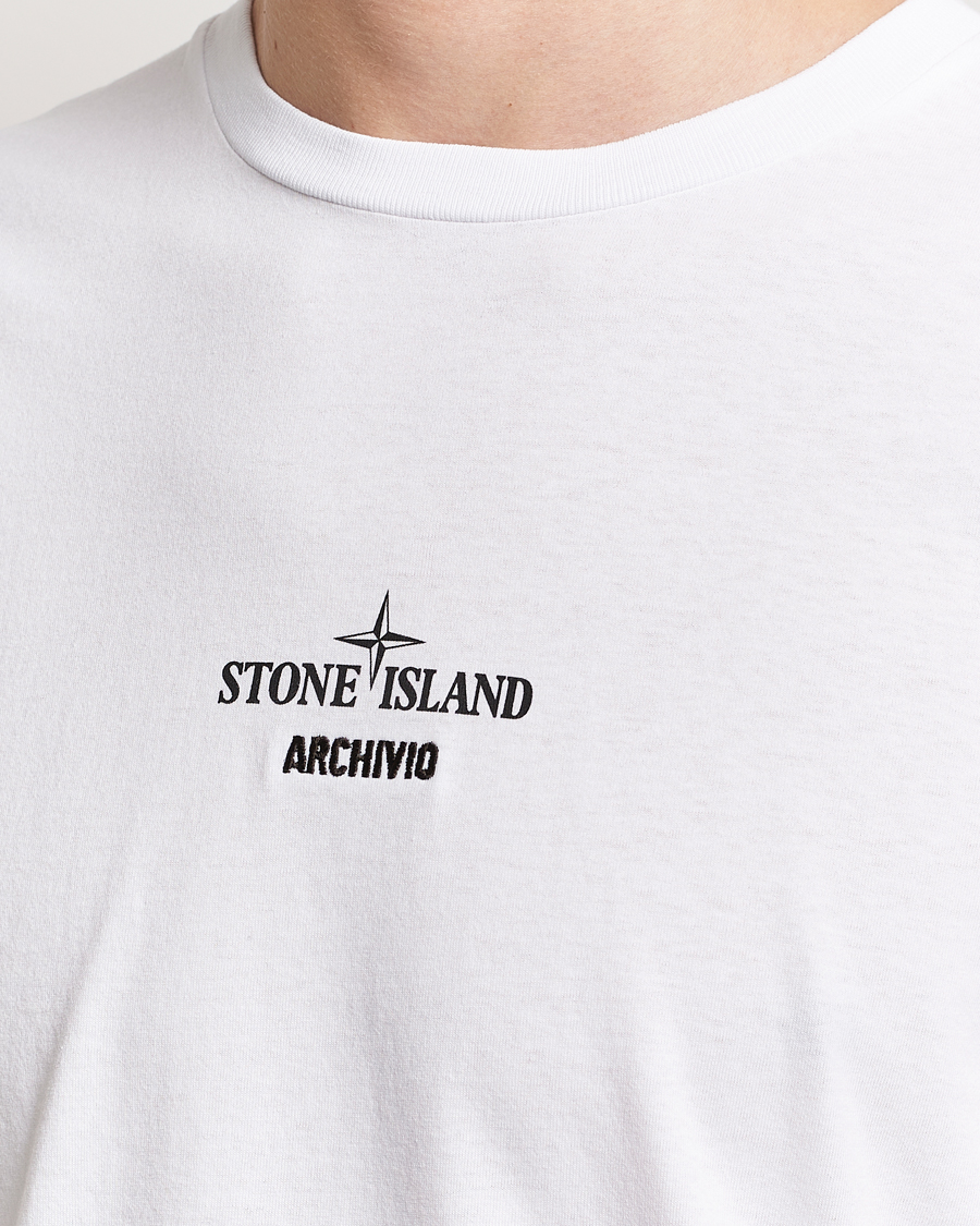 Mies | T-paidat | Stone Island | Archivio Print T-Shirt White