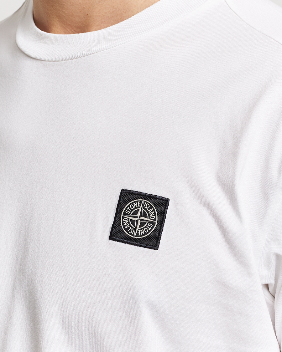 Mies | T-paidat | Stone Island | Garment Dyed Cotton Jersey T-Shirt White
