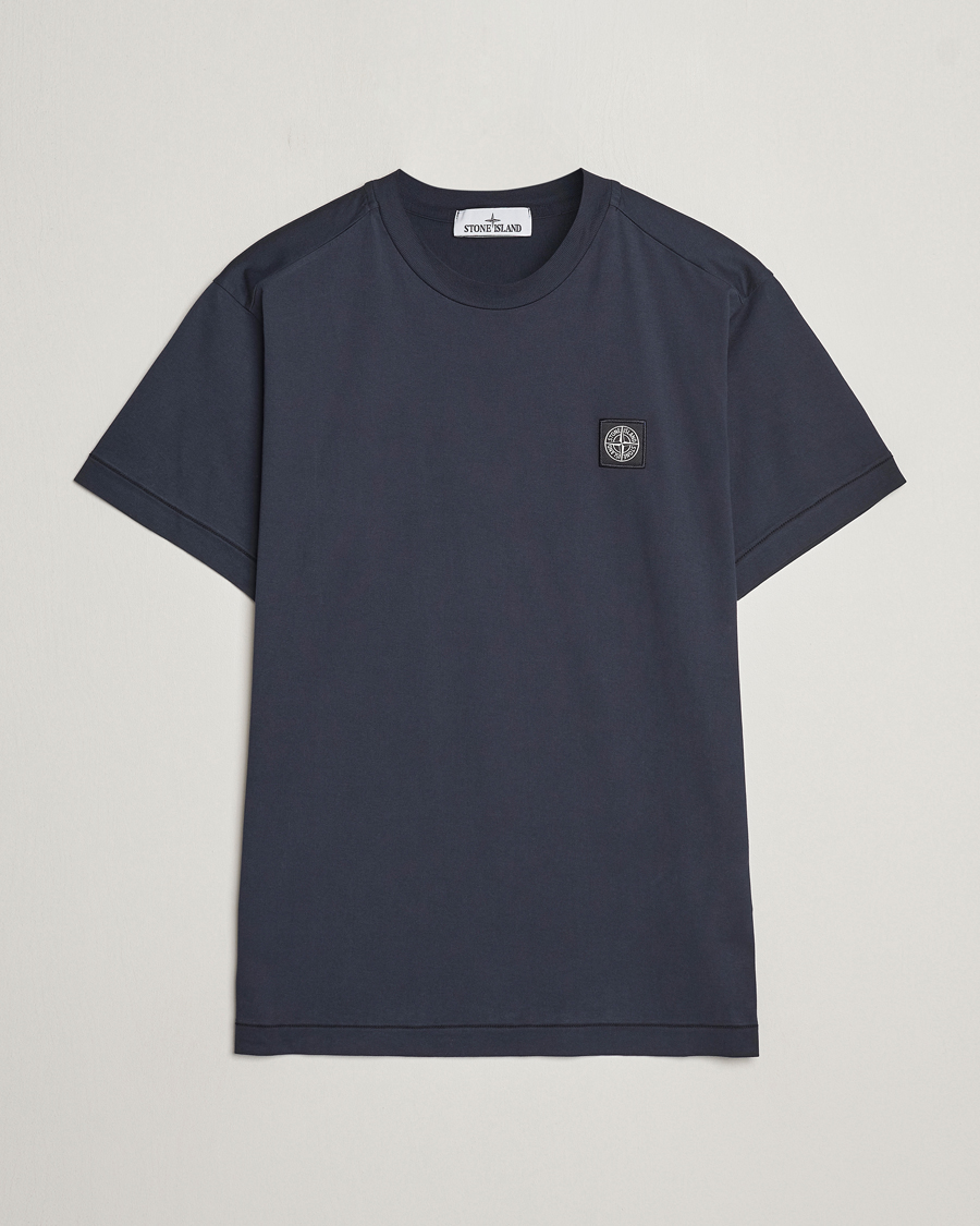 Mies | T-paidat | Stone Island | Garment Dyed Cotton Jersey T-Shirt Navy Blue