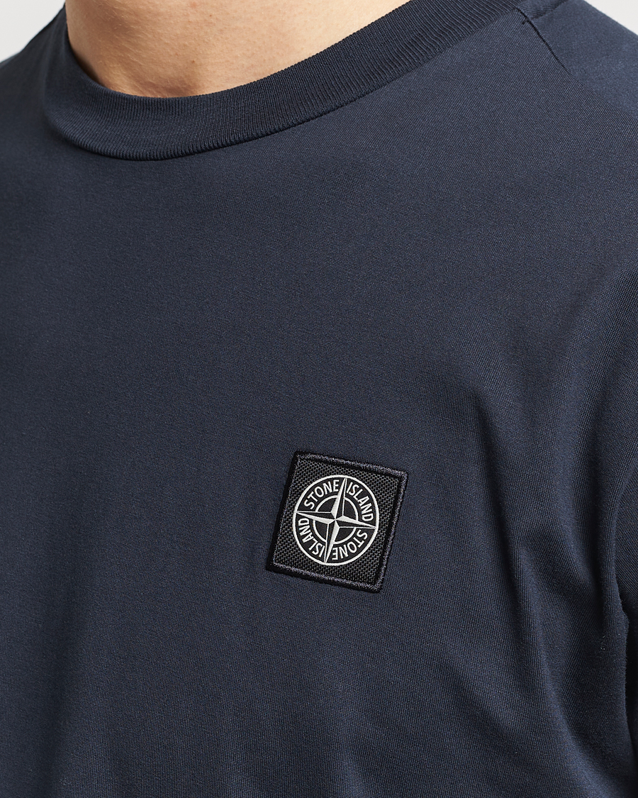 Mies | T-paidat | Stone Island | Garment Dyed Cotton Jersey T-Shirt Navy Blue