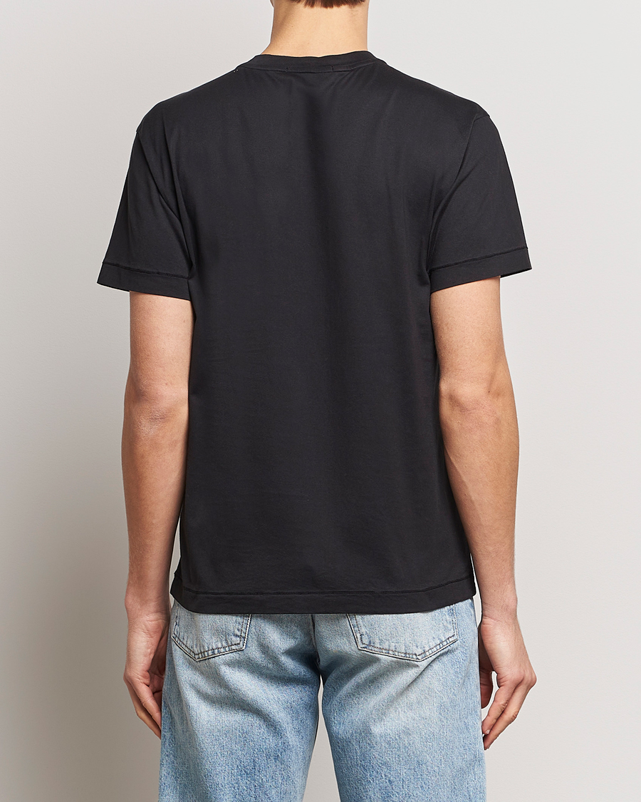 Mies | T-paidat | Stone Island | Garment Dyed Cotton Jersey T-Shirt Black