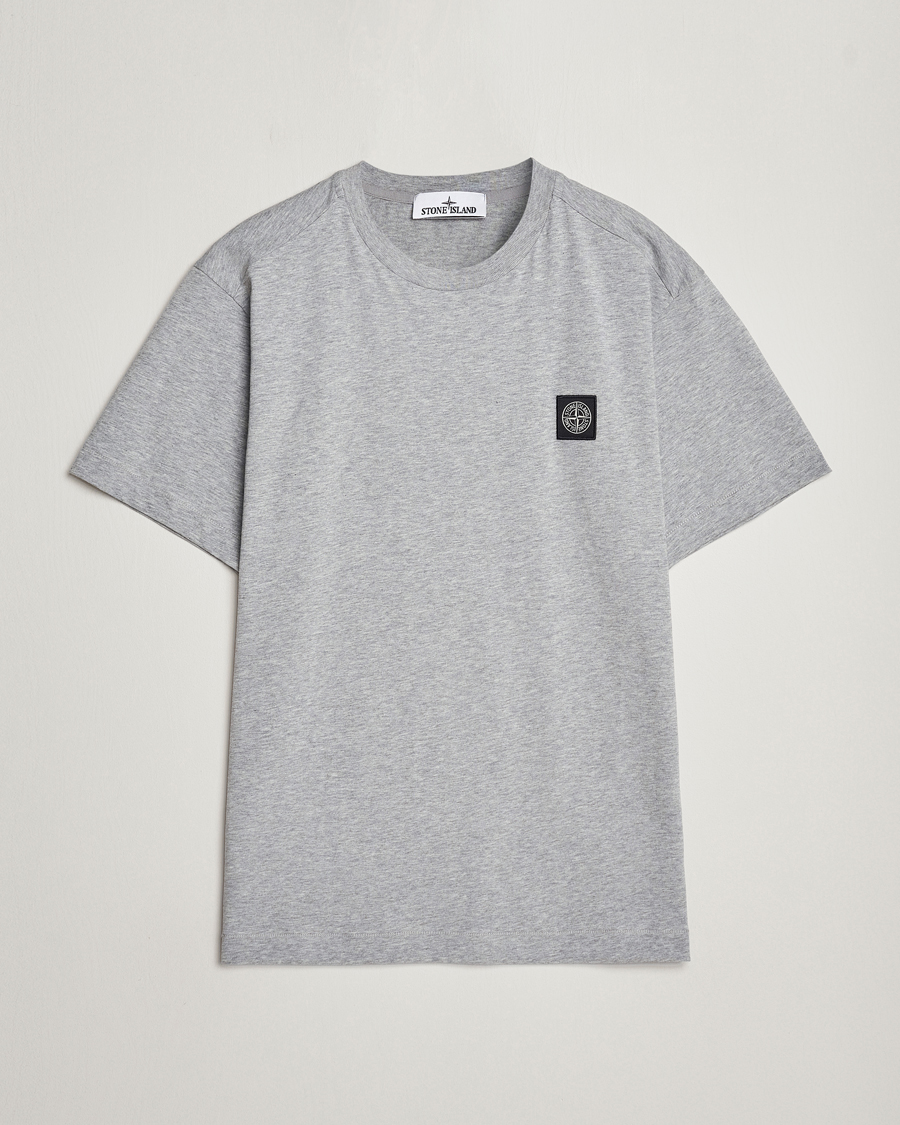 Mies | T-paidat | Stone Island | Garment Dyed Cotton Jersey T-Shirt Melange Grey