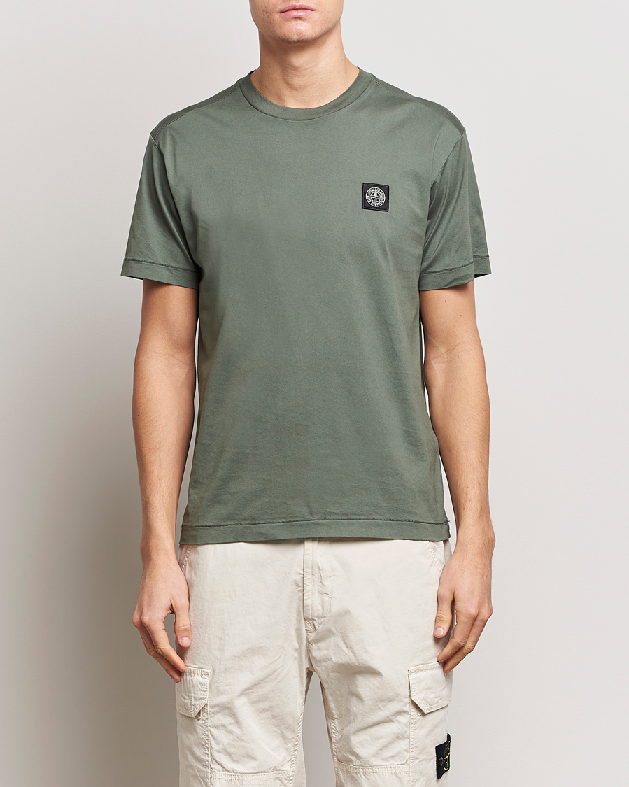 Herre | Stone Island | Stone Island | Garment Dyed Cotton Jersey T-Shirt Musk