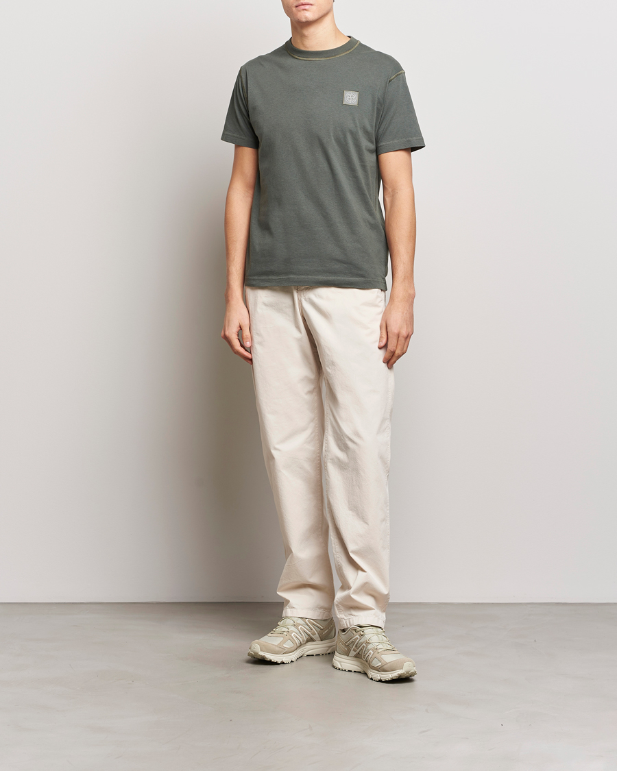 Mies | T-paidat | Stone Island | Organic Cotton Fissato Effect T-Shirt Musk