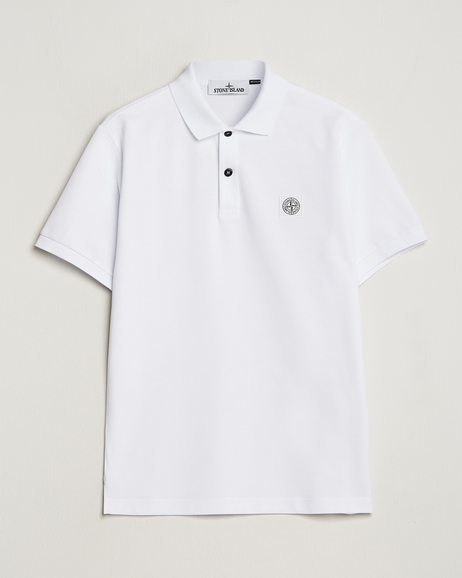Mies | Pikeet | Stone Island | Organic Cotton Polo White