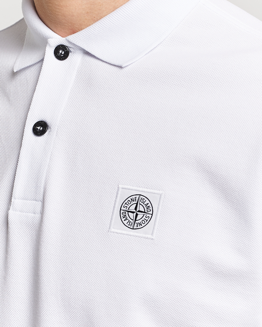 Mies | Pikeet | Stone Island | Organic Cotton Polo White