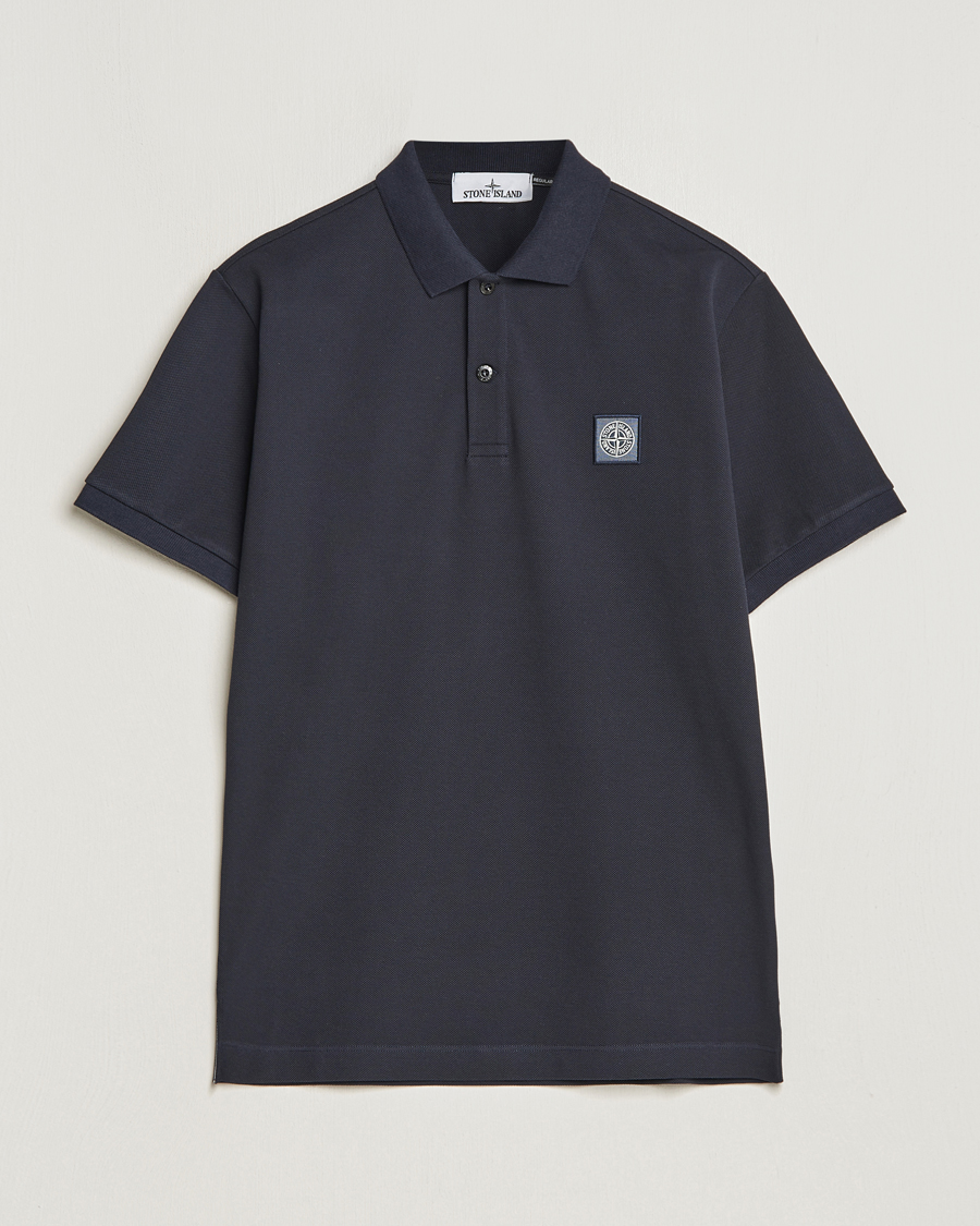 Mies | Pikeet | Stone Island | Organic Cotton Polo Navy Blue