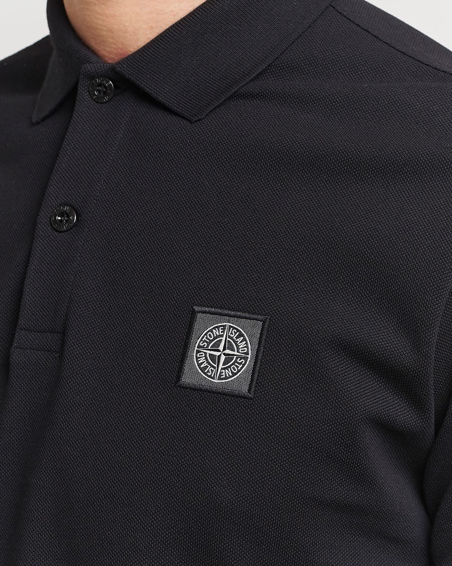 Mies | Pikeet | Stone Island | Organic Cotton Polo Black