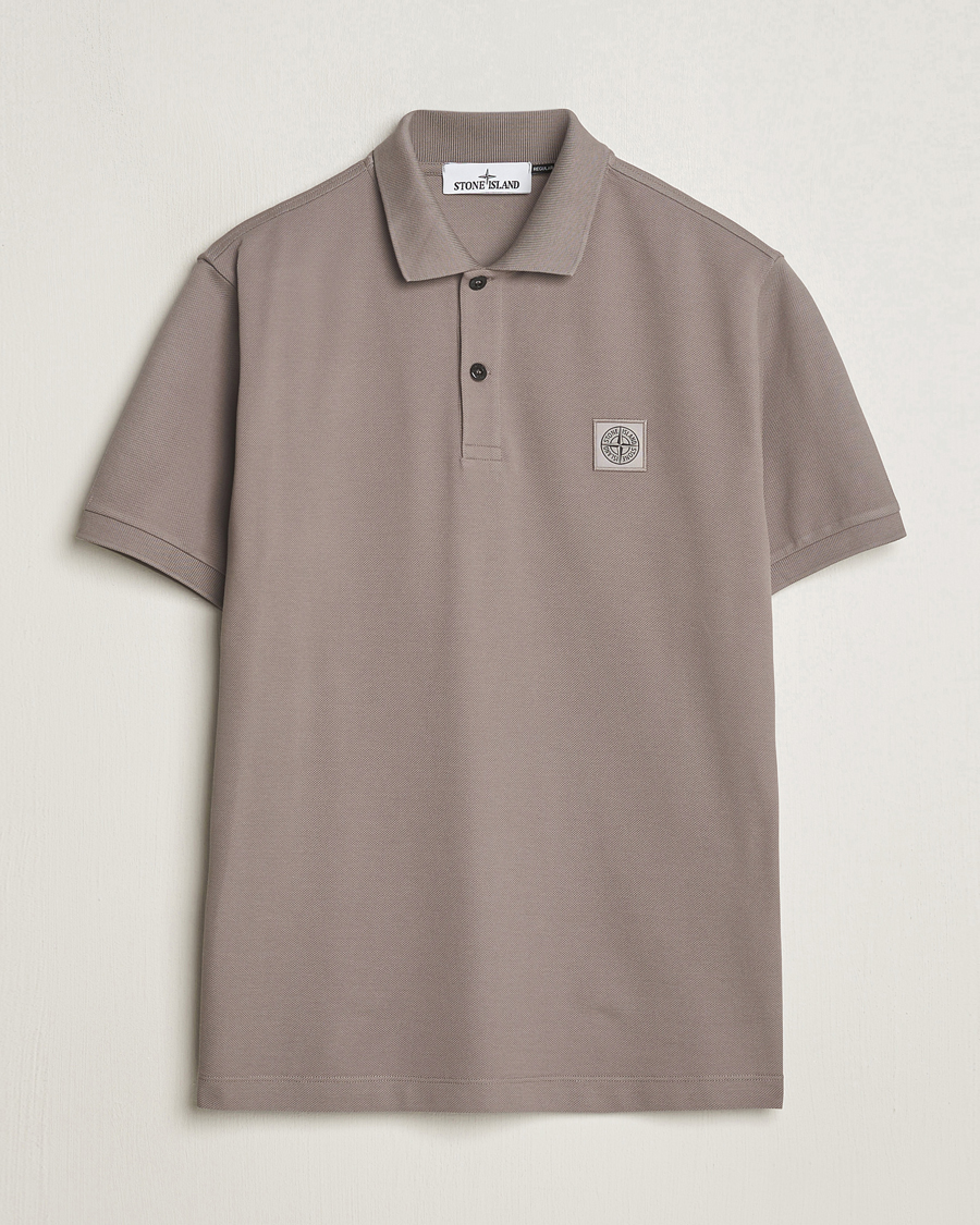 Mies | Pikeet | Stone Island | Organic Cotton Polo Dove Grey