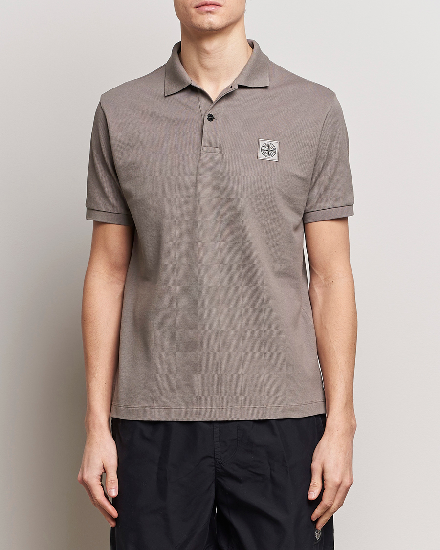 Mies | Pikeet | Stone Island | Organic Cotton Polo Dove Grey
