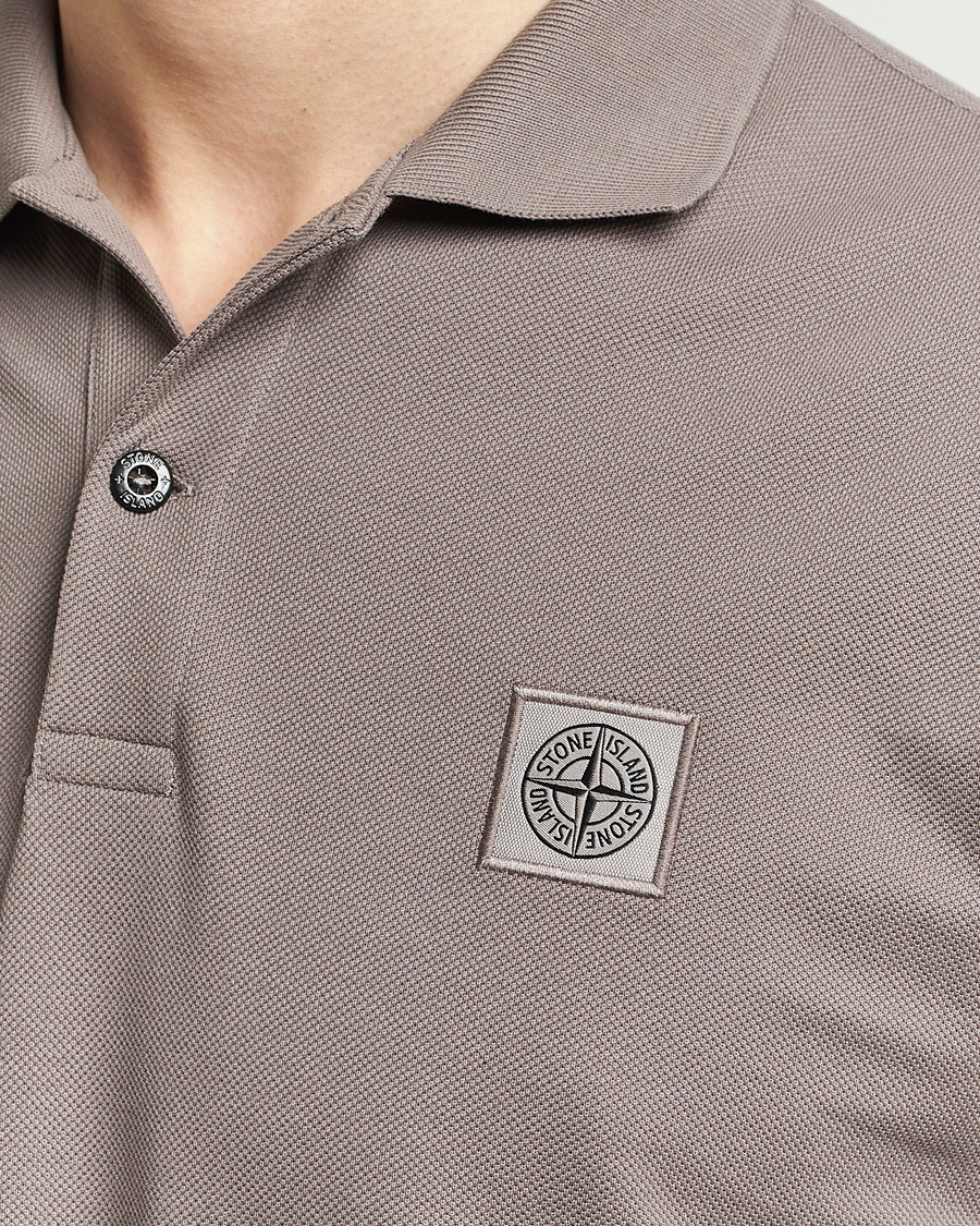 Mies | Pikeet | Stone Island | Organic Cotton Polo Dove Grey