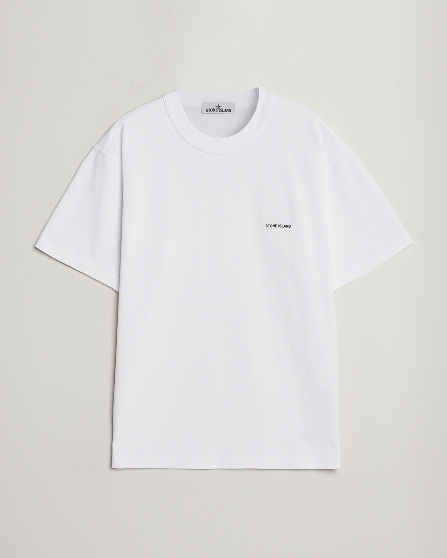 Mies | T-paidat | Stone Island | Cotton Jersey Small Logo T-Shirt White