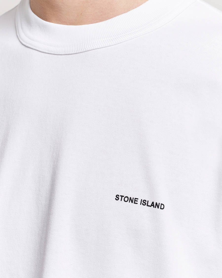 Mies | T-paidat | Stone Island | Cotton Jersey Small Logo T-Shirt White