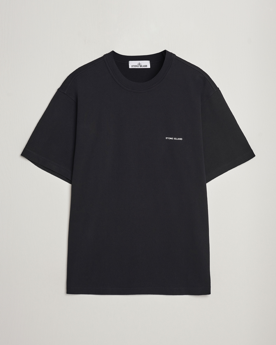 Mies | T-paidat | Stone Island | Cotton Jersey Small Logo T-Shirt Black