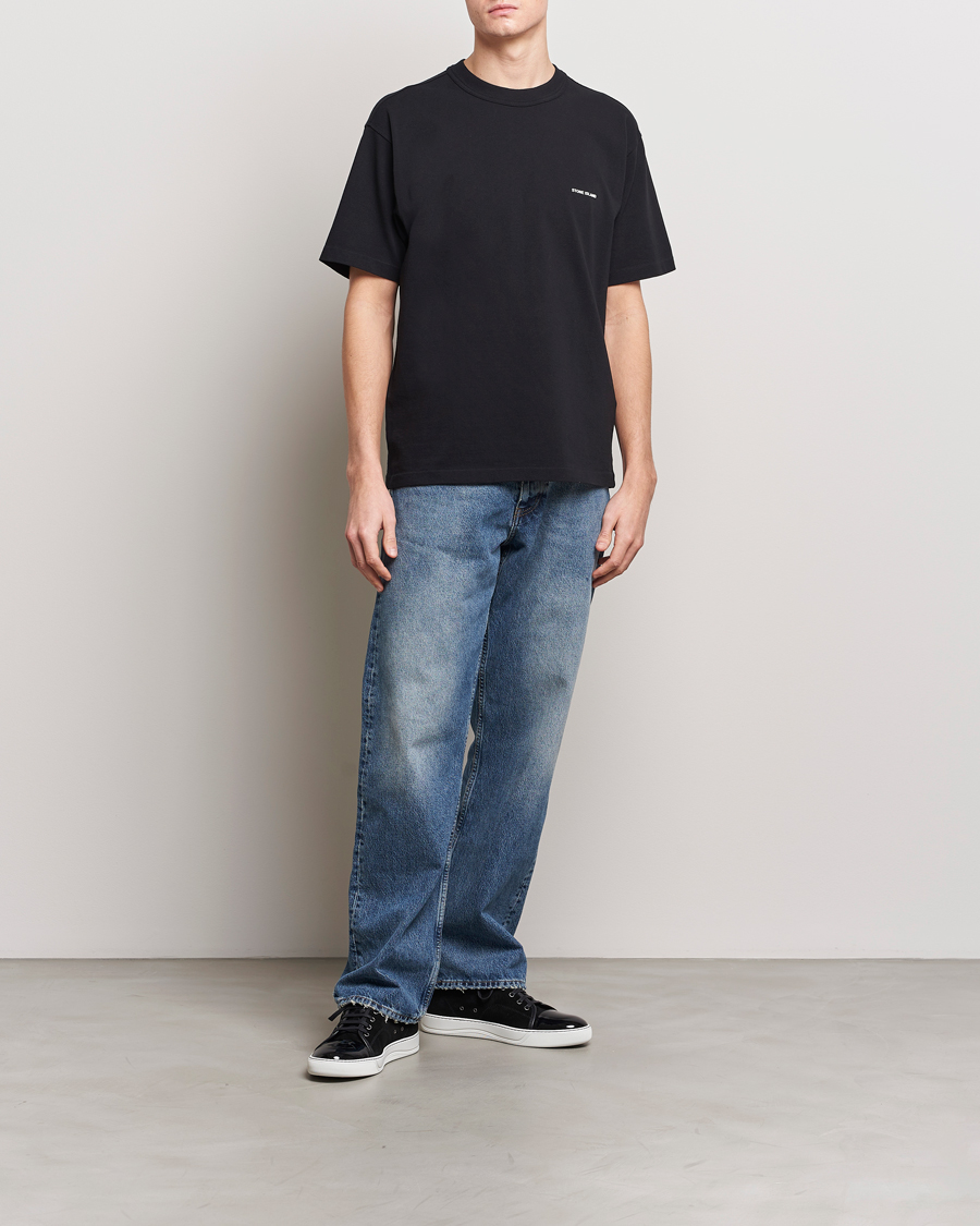 Mies | T-paidat | Stone Island | Cotton Jersey Small Logo T-Shirt Black