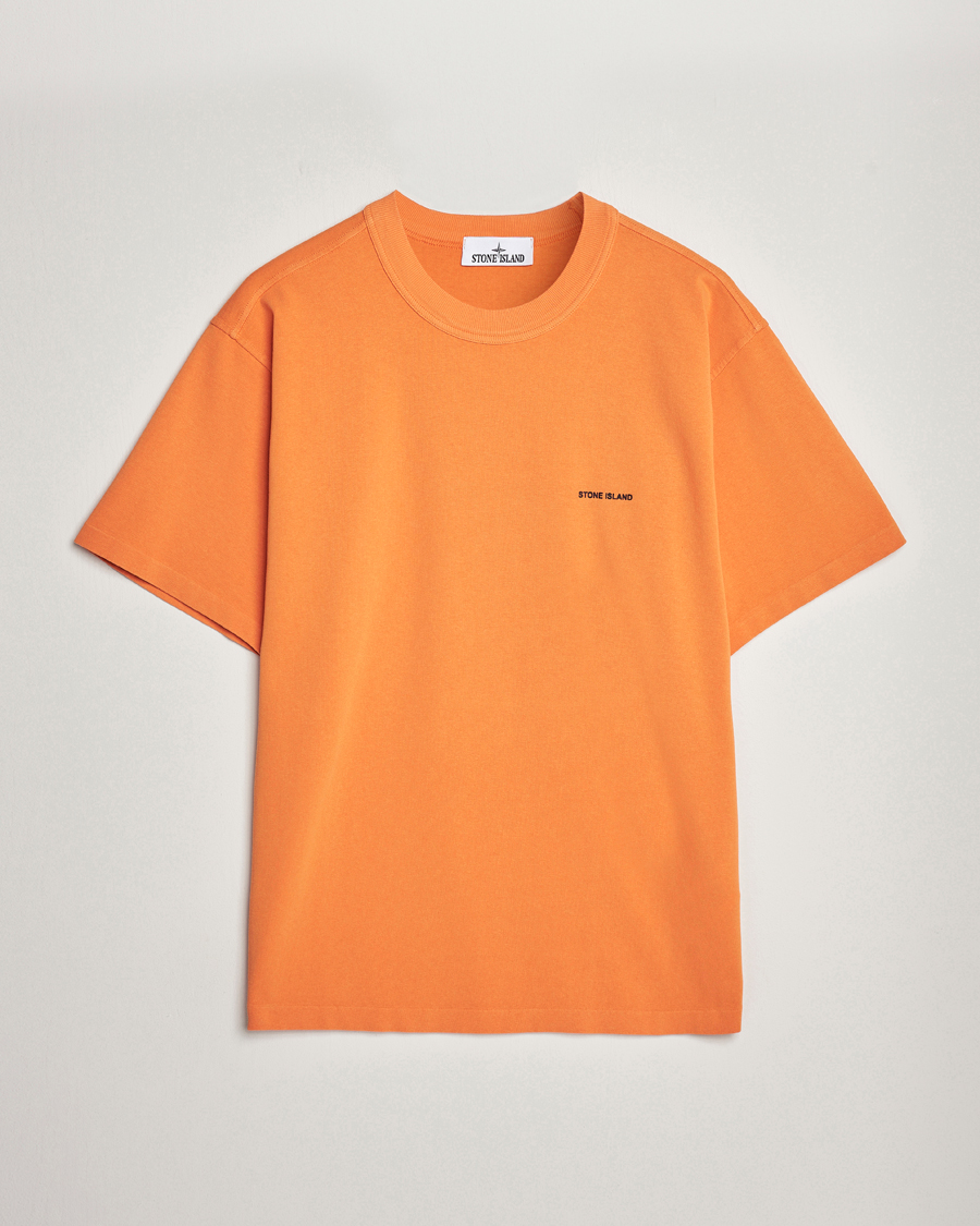 Mies | T-paidat | Stone Island | Cotton Jersey Small Logo T-Shirt Orange