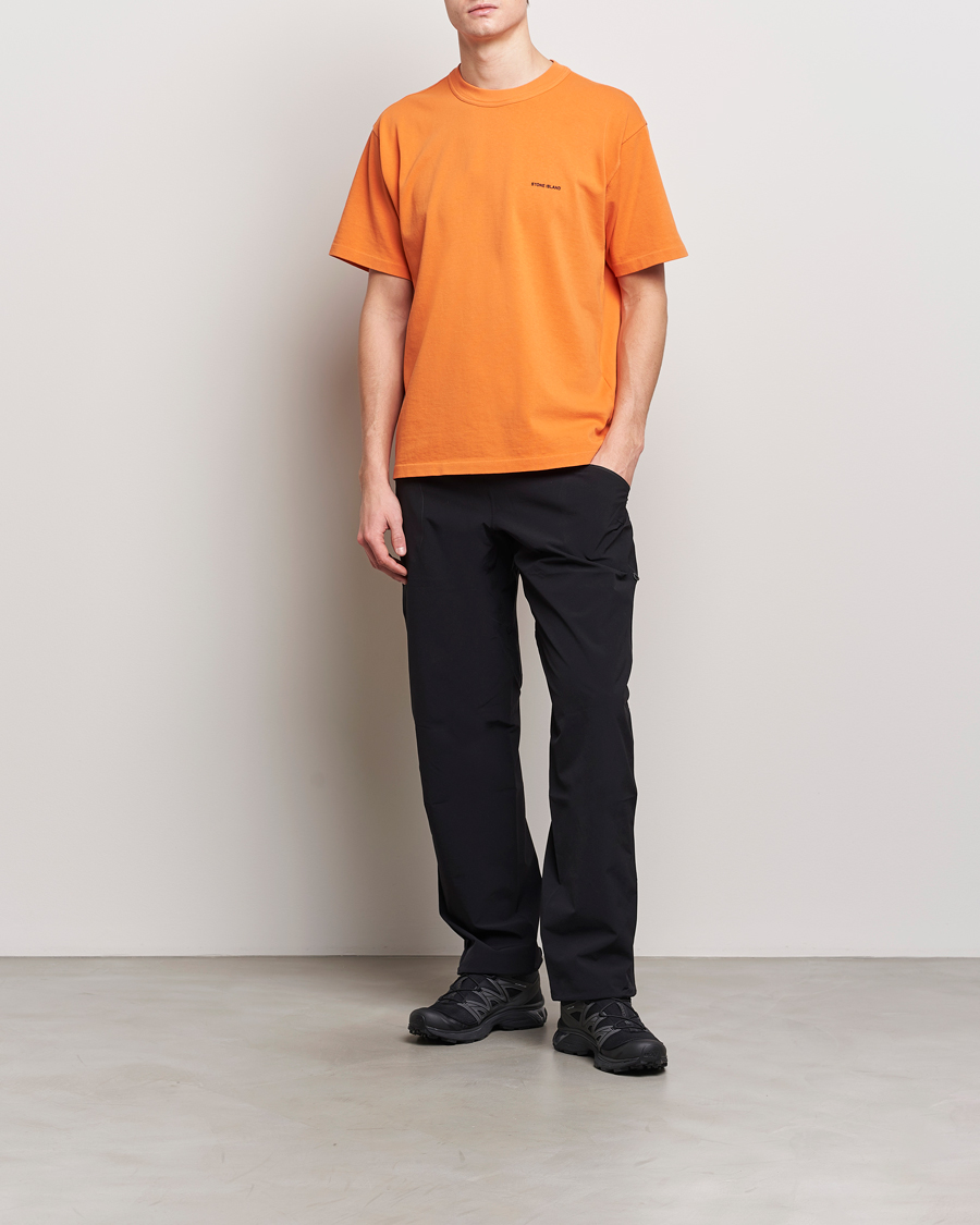 Mies | T-paidat | Stone Island | Cotton Jersey Small Logo T-Shirt Orange