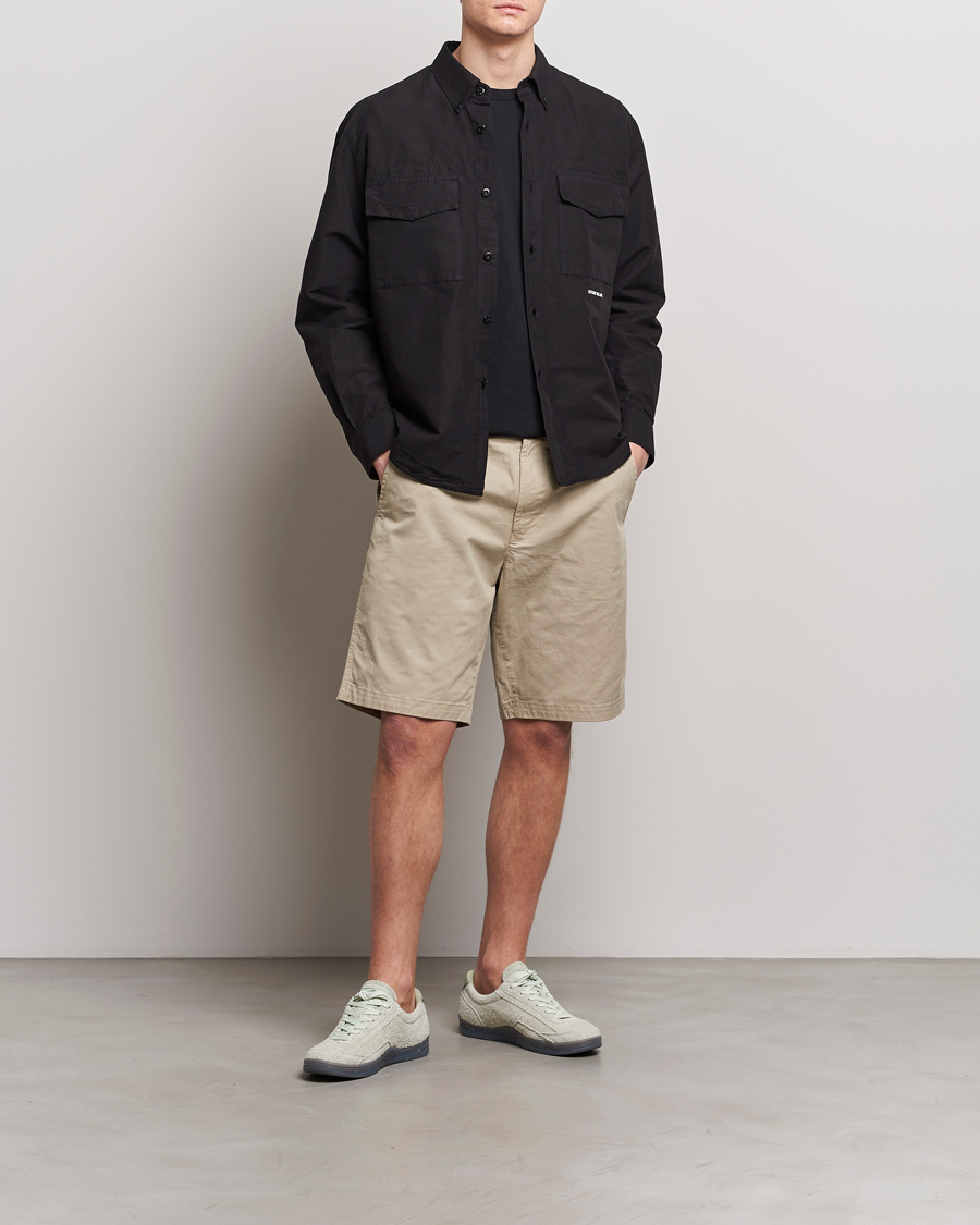 Mies | Shortsit | Stone Island | Supima Cotton Twill Stretch Shorts Sand