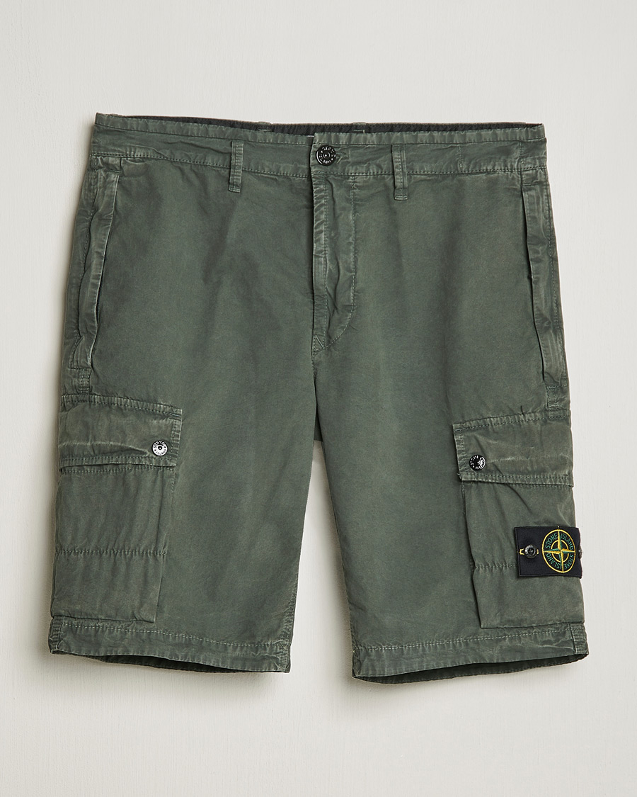 Mies | Shortsit | Stone Island | Brushed Cotton Canvas Cargo Shorts Musk