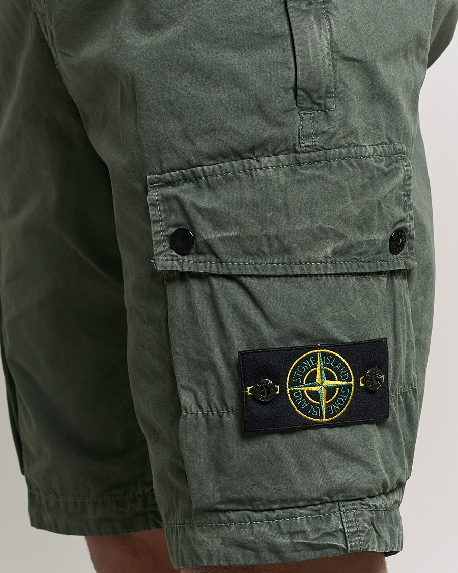 Mies | Shortsit | Stone Island | Brushed Cotton Canvas Cargo Shorts Musk