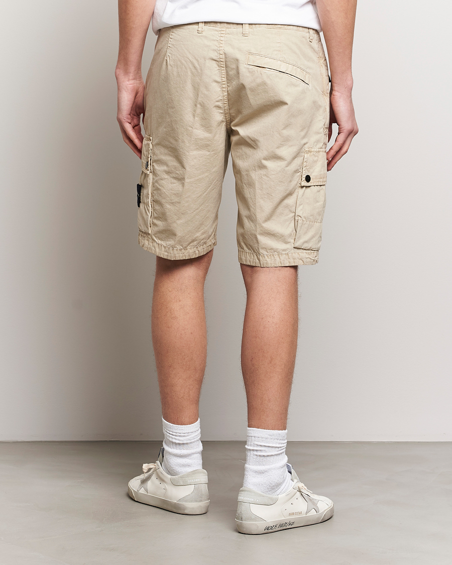 Mies | Shortsit | Stone Island | Brushed Cotton Canvas Cargo Shorts Sand