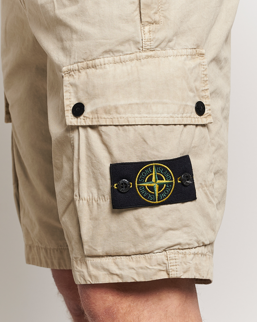 Mies | Shortsit | Stone Island | Brushed Cotton Canvas Cargo Shorts Sand
