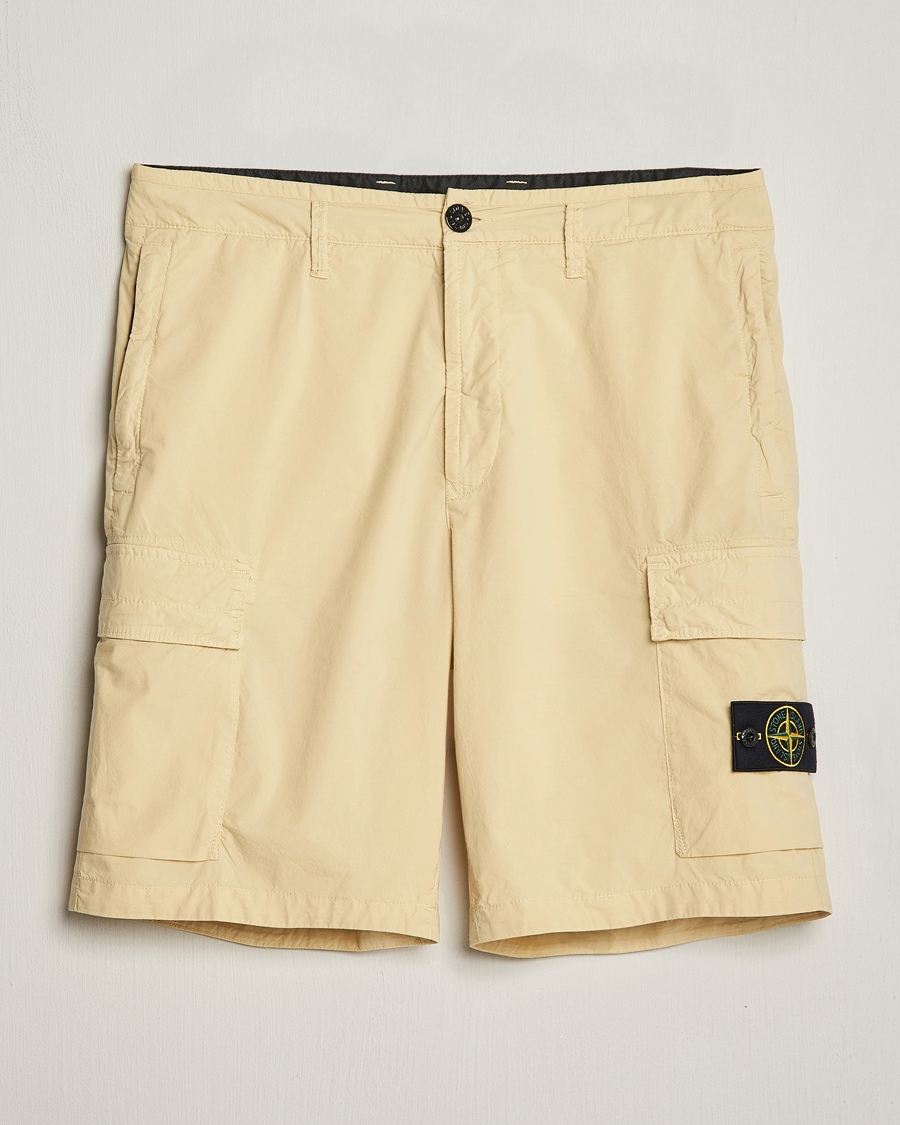 Mies | Shortsit | Stone Island | Stretch Cotton Tela Regular Fit Cargo Shorts Beige