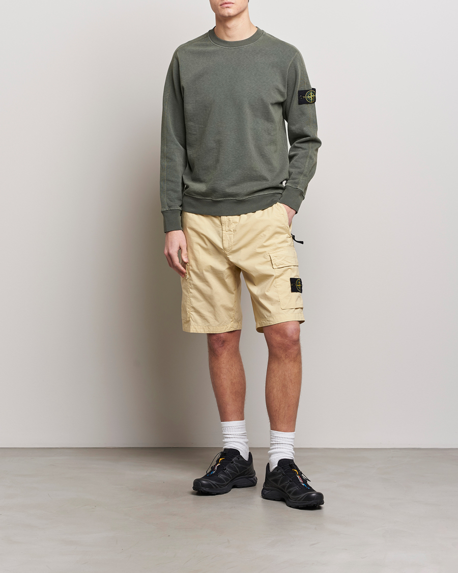 Mies | Shortsit | Stone Island | Stretch Cotton Tela Regular Fit Cargo Shorts Beige