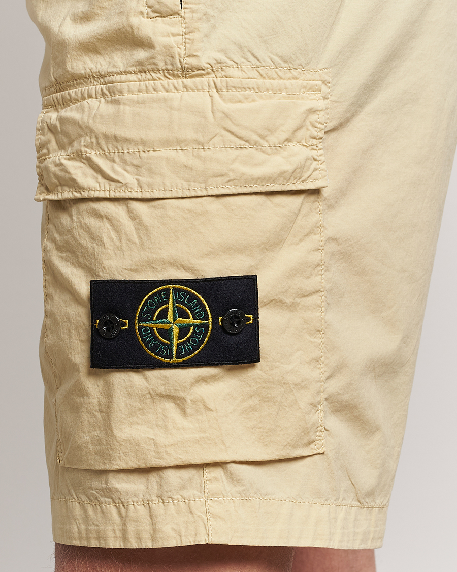 Mies | Shortsit | Stone Island | Stretch Cotton Tela Regular Fit Cargo Shorts Beige