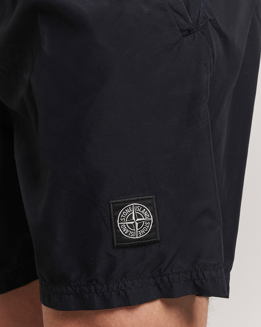 Mies | Uimahousut | Stone Island | Brushed Nylon Swimshorts Black