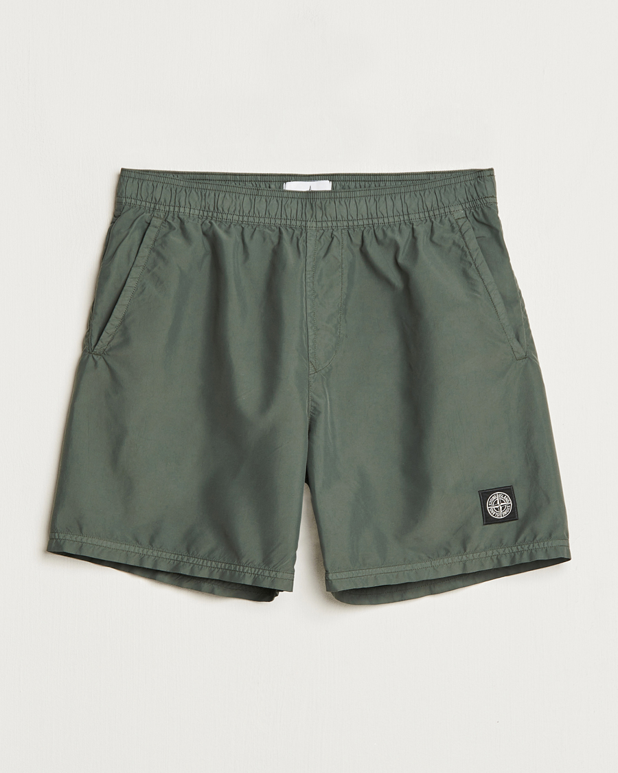 Mies | Uimahousut | Stone Island | Brushed Nylon Swimshorts Musk