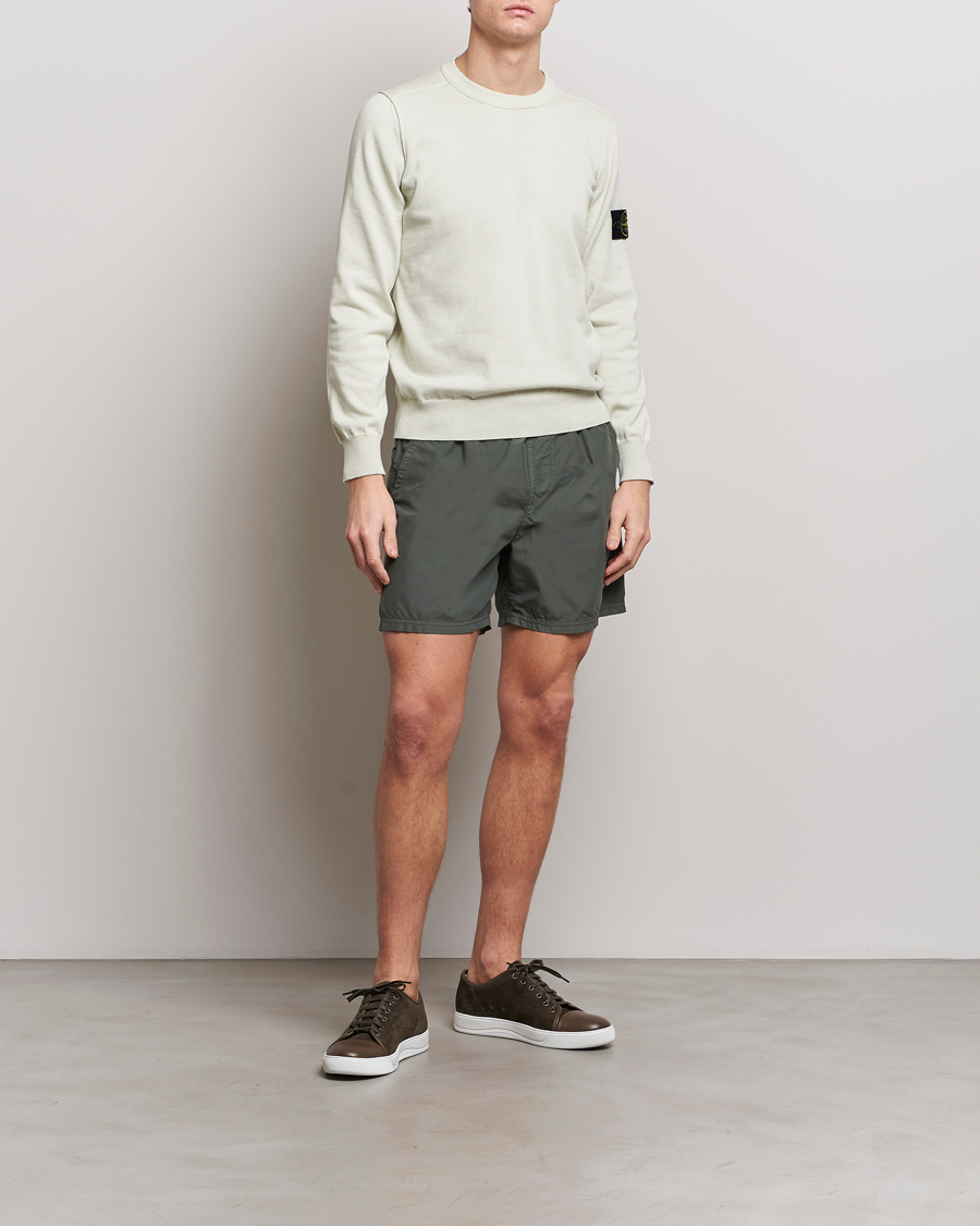 Mies | Uimahousut | Stone Island | Brushed Nylon Swimshorts Musk