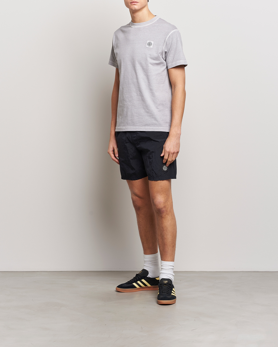 Mies | Uimahousut | Stone Island | Nylon Metal Econyl Swimshorts Navy Blue