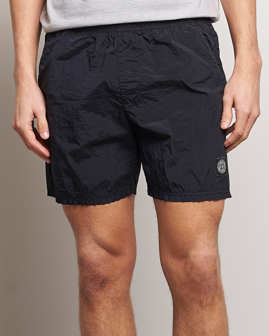 Mies | Uimahousut | Stone Island | Nylon Metal Econyl Swimshorts Navy Blue