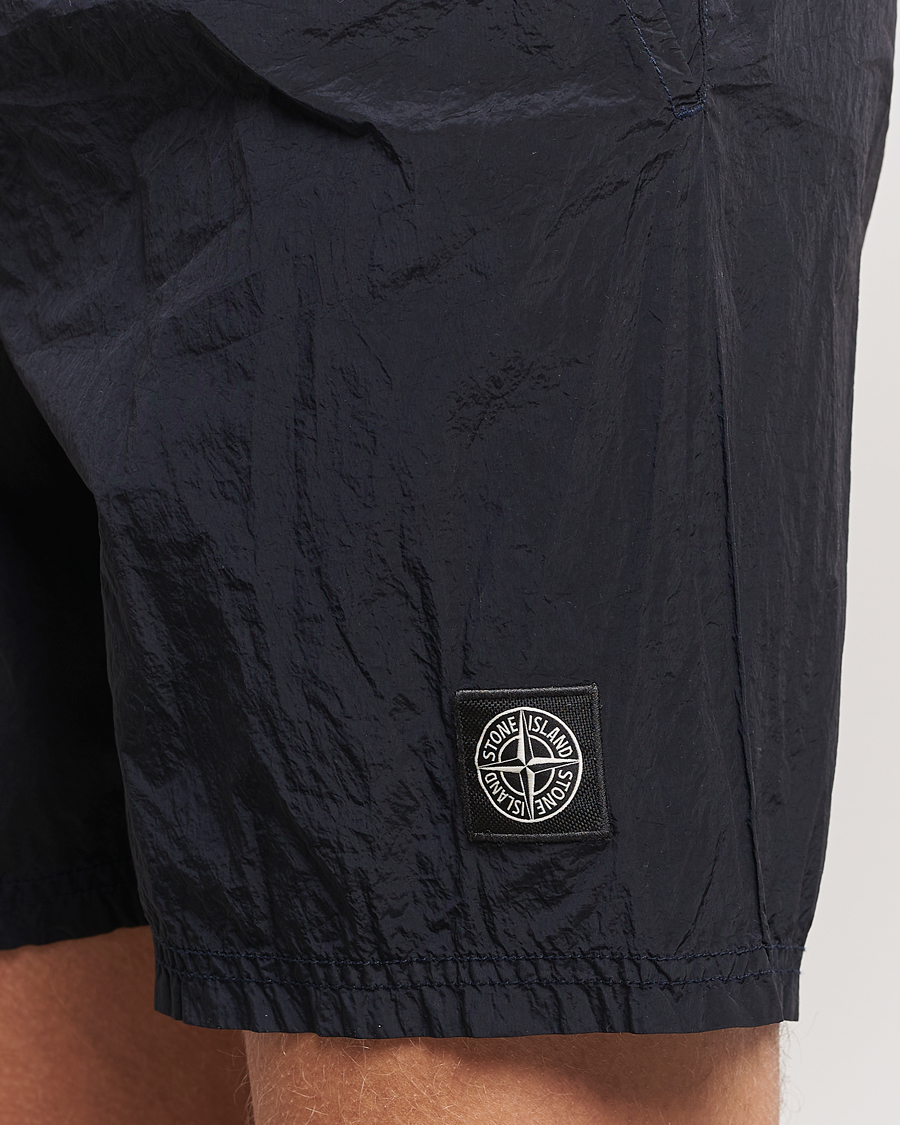 Mies | Uimahousut | Stone Island | Nylon Metal Econyl Swimshorts Navy Blue