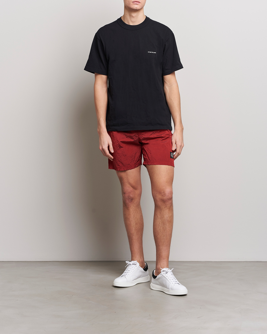 Mies | Uimahousut | Stone Island | Nylon Metal Econyl Swimshorts Red