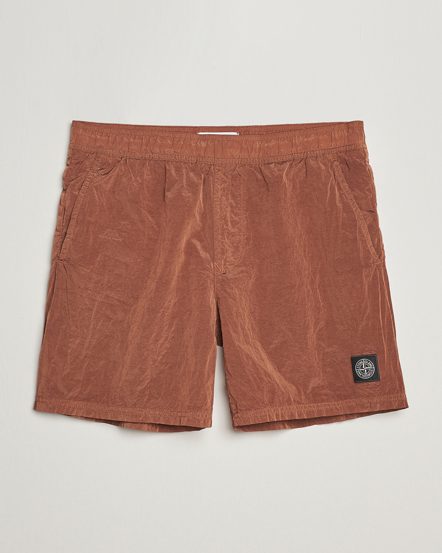 Mies | Uimahousut | Stone Island | Nylon Metal Econyl Swimshorts Rust