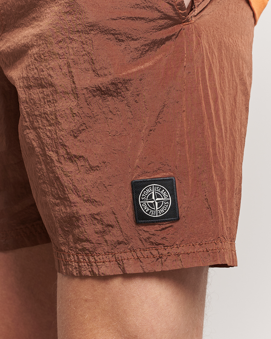 Mies | Uimahousut | Stone Island | Nylon Metal Econyl Swimshorts Rust