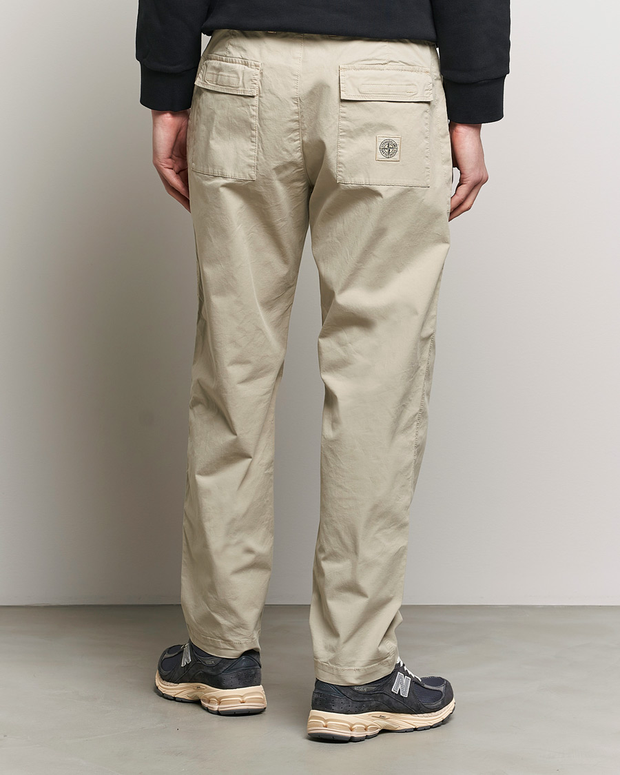 Mies | Housut | Stone Island | Supima Cotton Twill Stretch Pants Sand