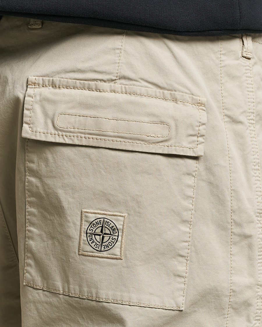 Mies | Housut | Stone Island | Supima Cotton Twill Stretch Pants Sand