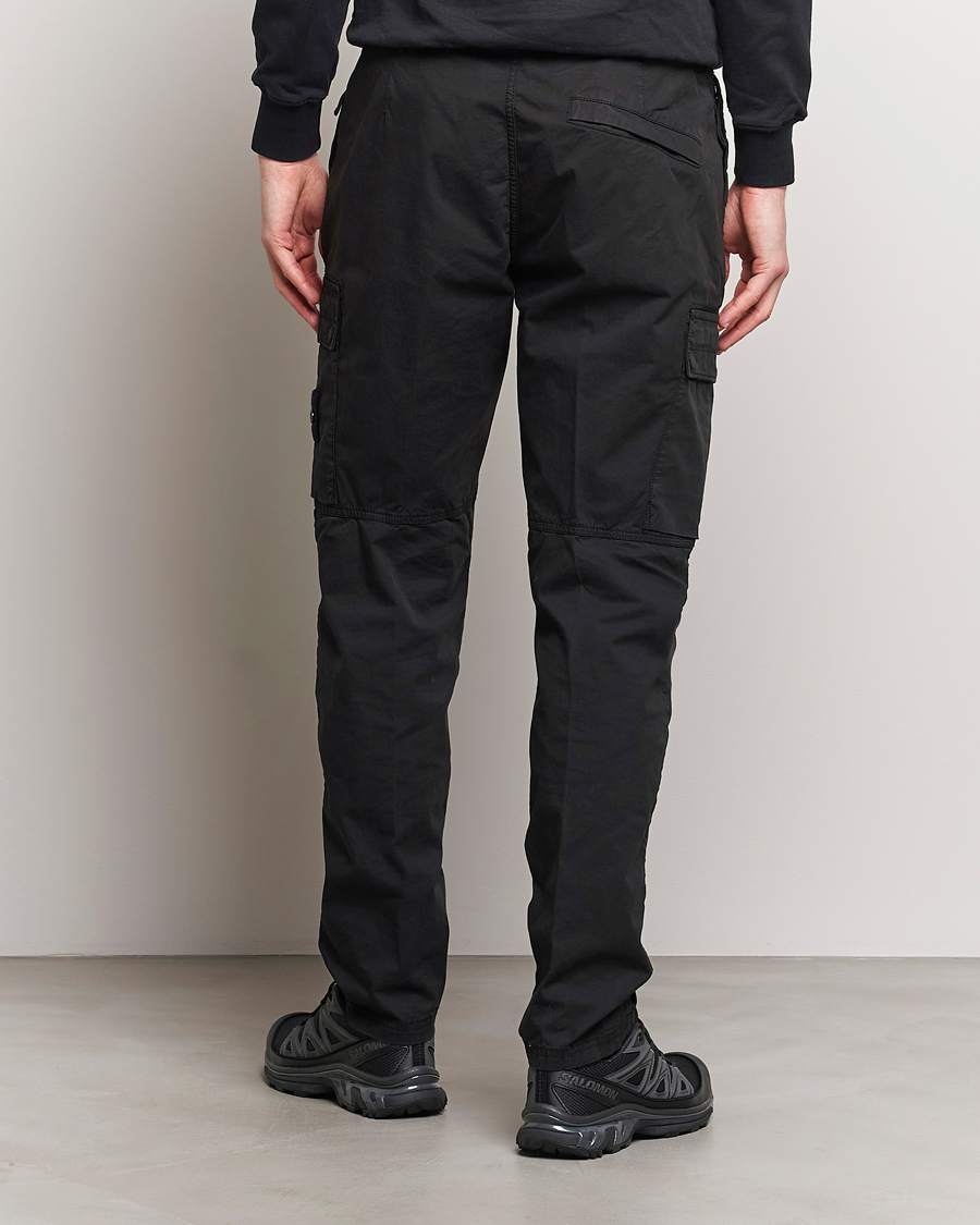 Mies | Housut | Stone Island | Tapered Supima Cotton Cargo Pants Black
