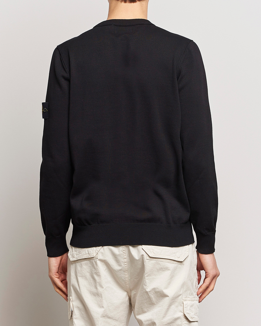 Mies | Puserot | Stone Island | Soft Organic Cotton Crew Neck Black