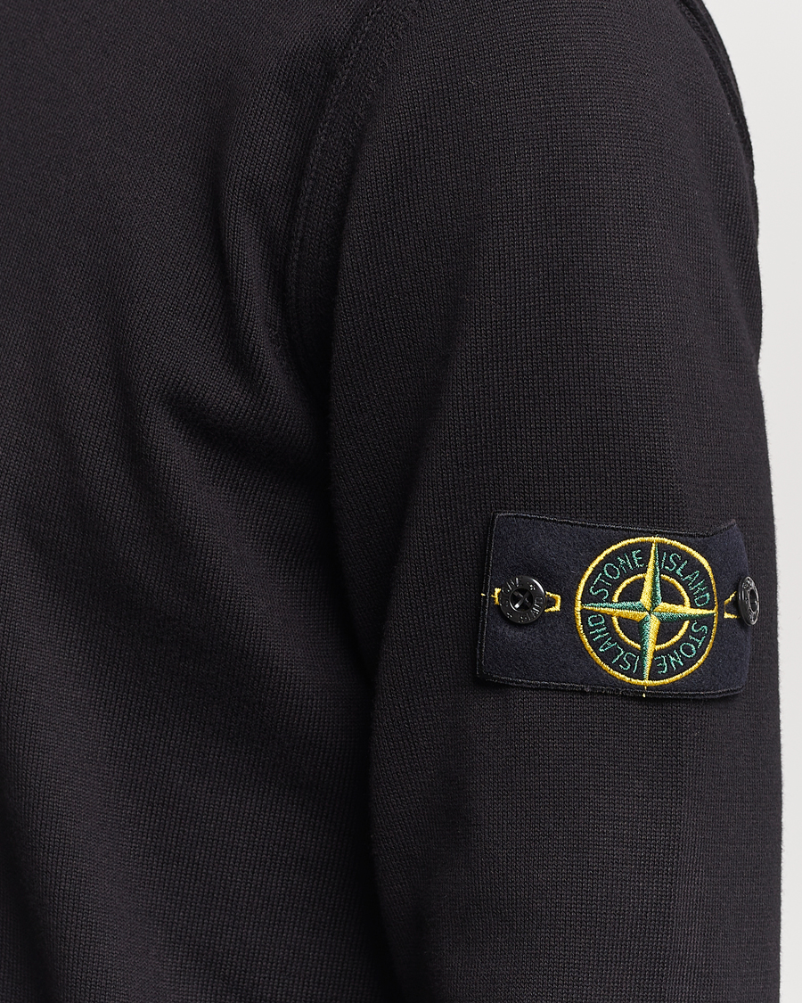 Mies | Puserot | Stone Island | Soft Organic Cotton Crew Neck Black